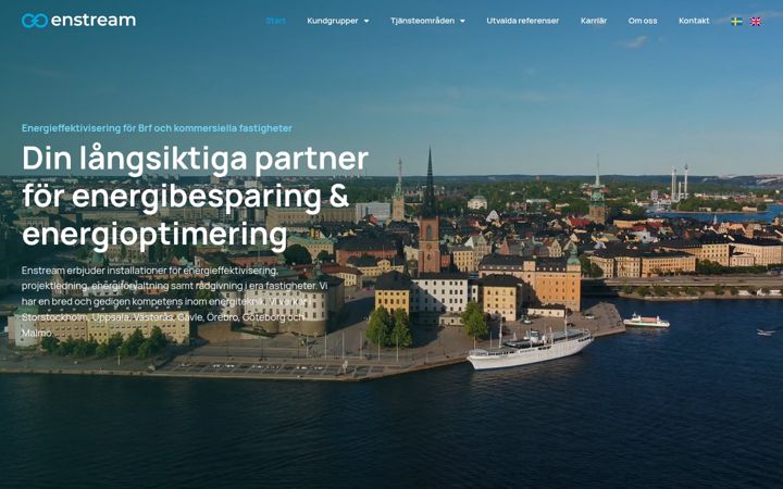 Skærmbillede af enstream.se