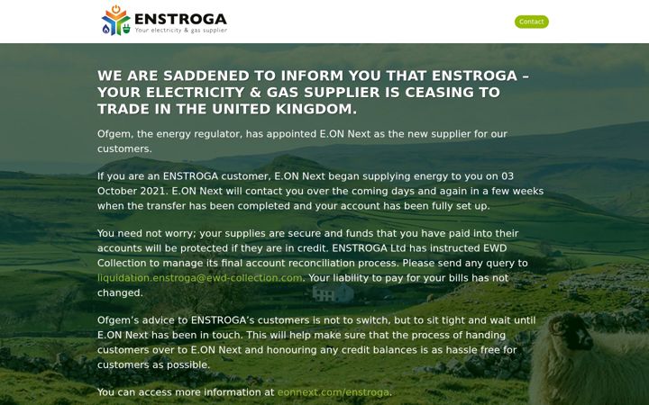 Screenshot von enstroga.co.uk