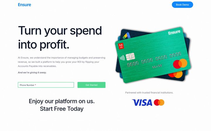 Screenshot of ensure.financial