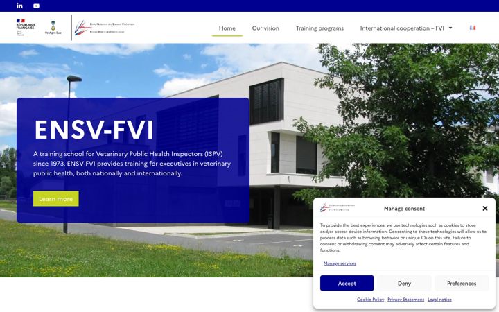 Képernyőkép: ensv-fvi.fr
