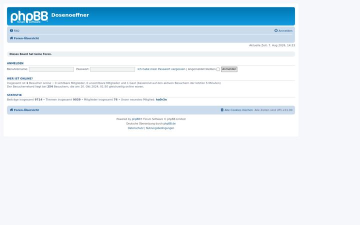 Screenshot von ensy.de