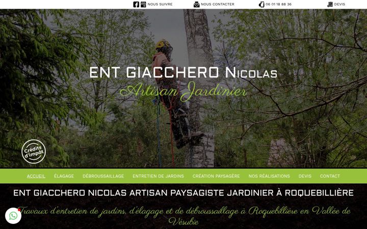 Képernyőkép: ent-giacchero-nicolas.fr