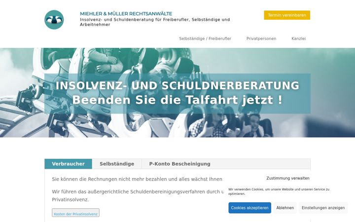 Screenshot von ent-schuldigung.de