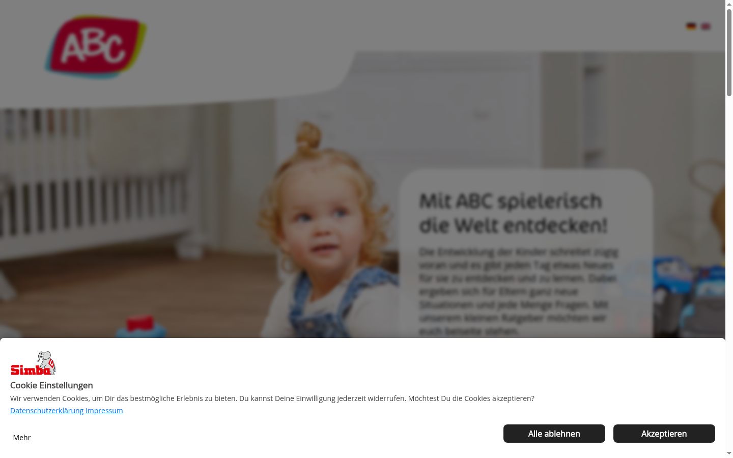 Screenshot tal-banner tal-kunsens muri qabel kwalunkwe interazzjoni