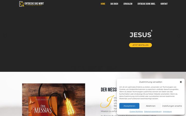 Screenshot of entdeckedaswort.org