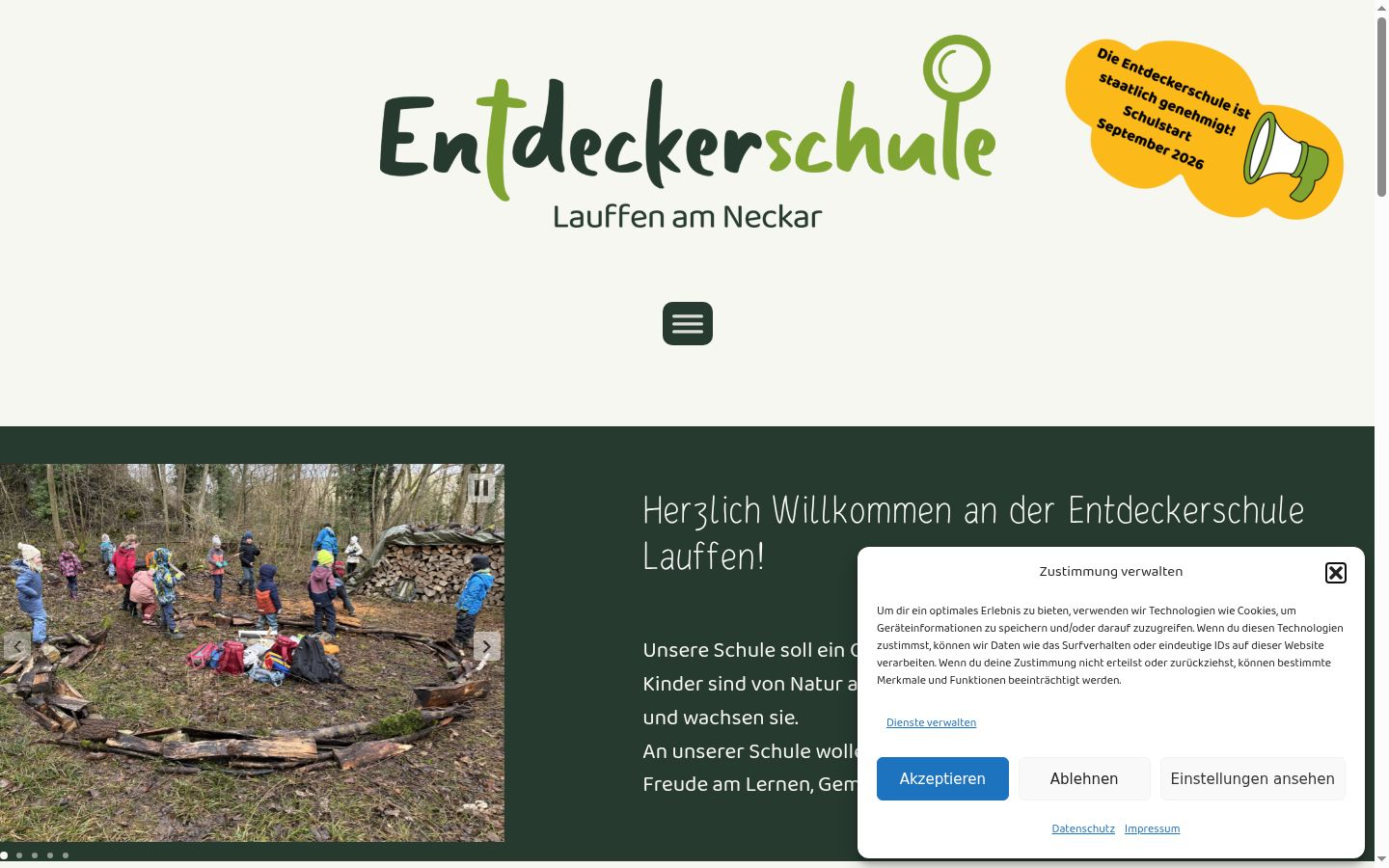 Screenshot tal-banner tal-kunsens muri qabel kwalunkwe interazzjoni