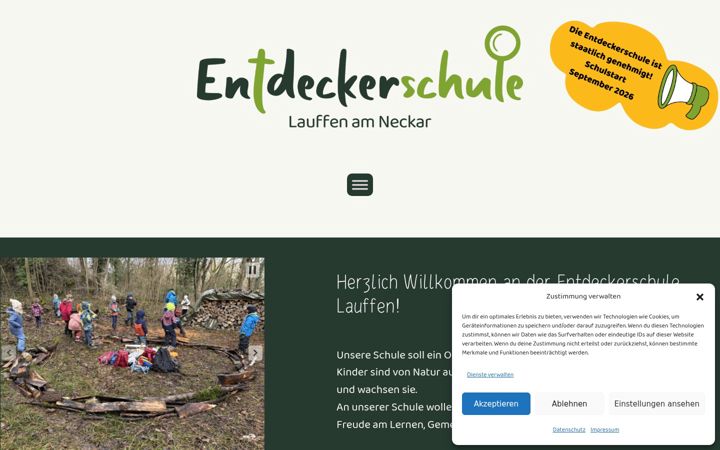 Captură de ecran a entdeckerschule-lauffen.de