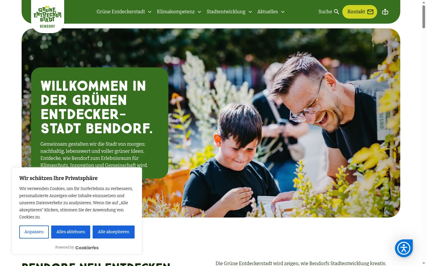 Screenshot tal-banner tal-kunsens muri qabel kwalunkwe interazzjoni