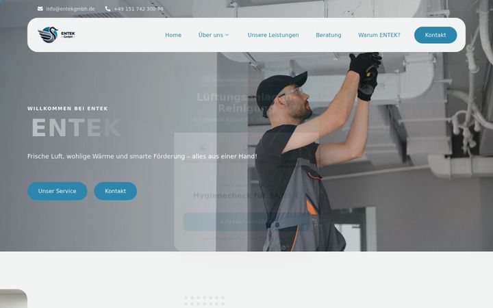 Screenshot of entekgmbh.de