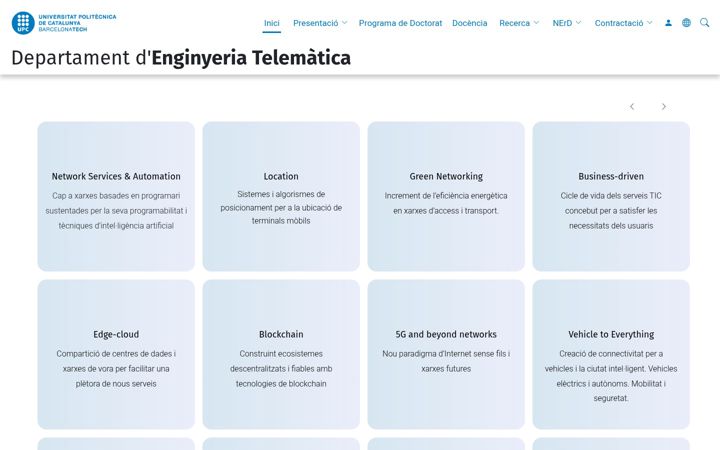 Screenshot of entel.upc.edu