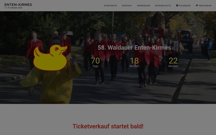 Screenshot of enten-kirmes.de