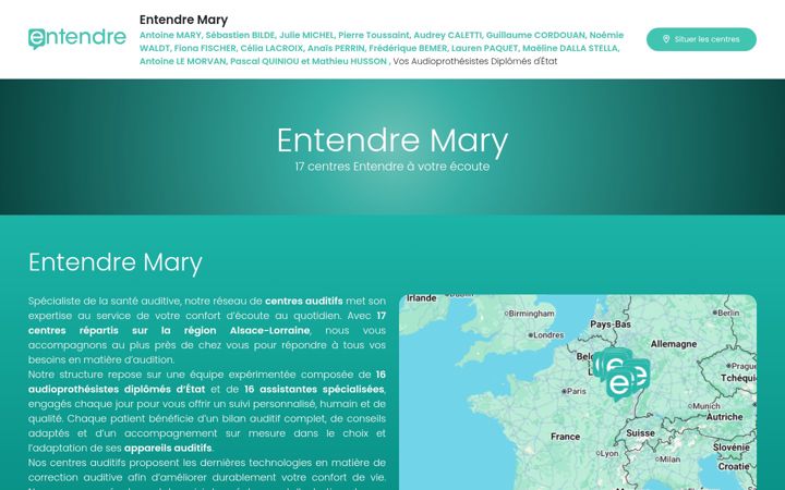 Ekrānuzņēmums no entendre-antoinemary.fr