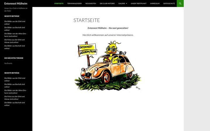 Screenshot of entennest-muelheim.de