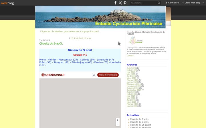 Ekrānuzņēmums no entente-cyclo-plerin.fr