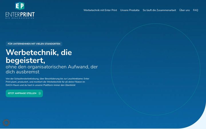 Screenshot of enter-print.de