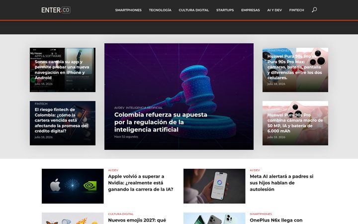 Screenshot von enter.co