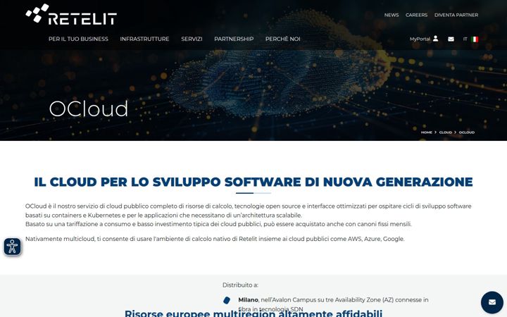 Screenshot di entercloudsuite.com