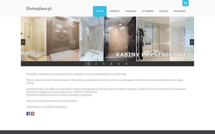 Screenshot of enterglass.pl