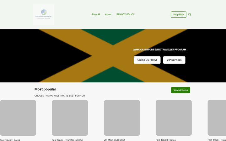 Captura de ecrã de enterjamca.com