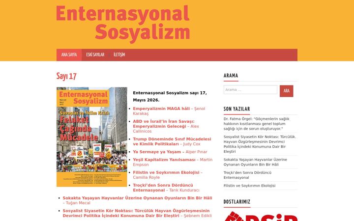 Screenshot stránky enternasyonalsosyalizm.org