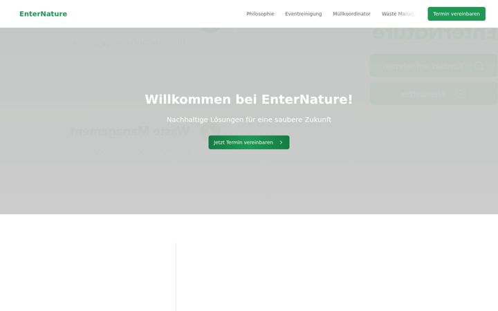 Screenshot von enternature.de