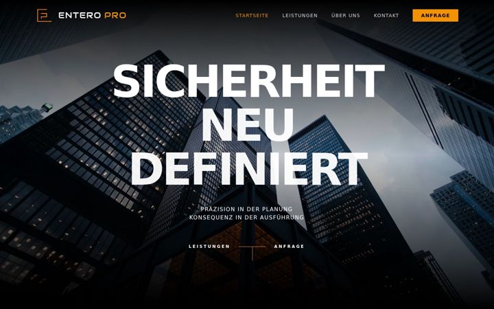Screenshot von entero-pro.de