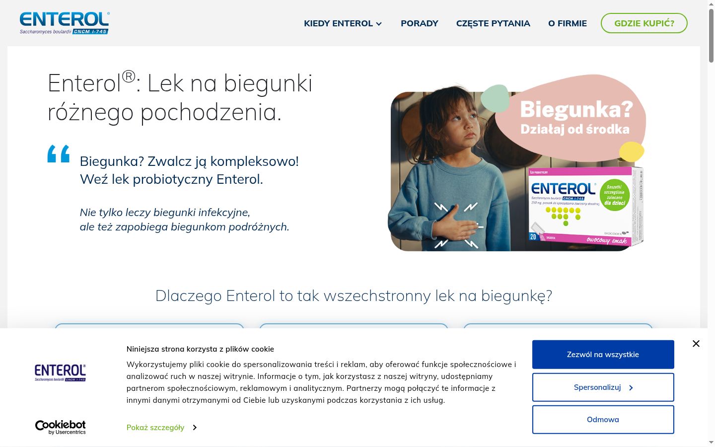 Posnetek zaslona pasice za privolitev, prikazane pred kakršno koli interakcijo