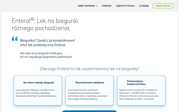 Screenshot of enterol.pl
