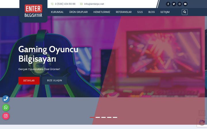 Captura de ecrã de enterpc.net