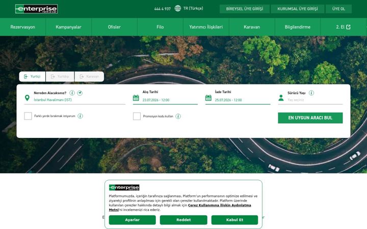 Screenshot of enterprise.com.tr