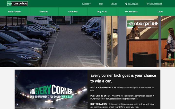 Skärmbild av enterprise.com