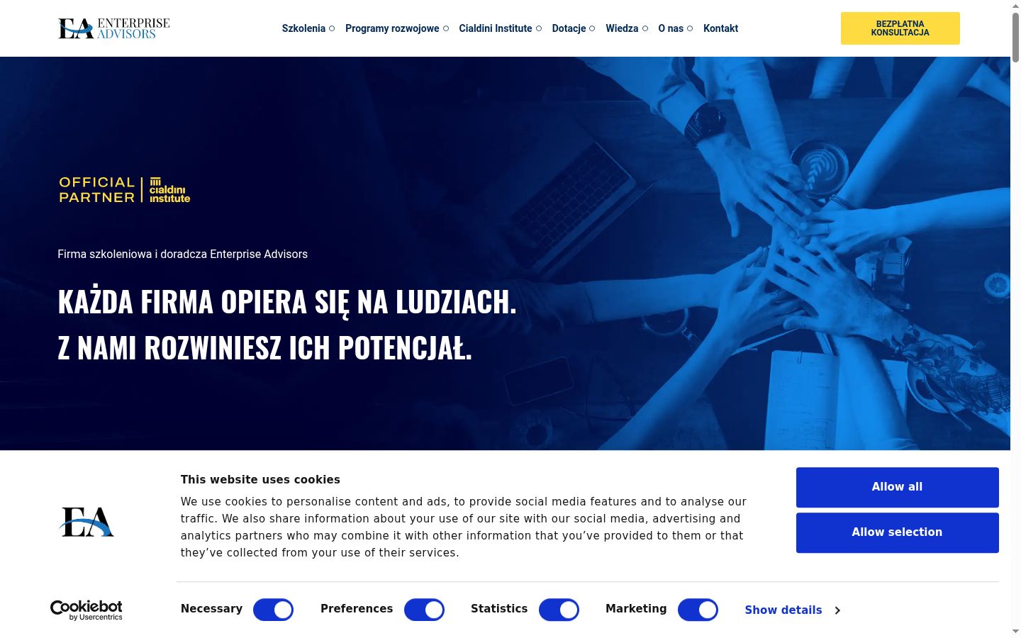 Ekraanipilt nõusolekubännerist, mida näidati enne mis tahes suhtlust