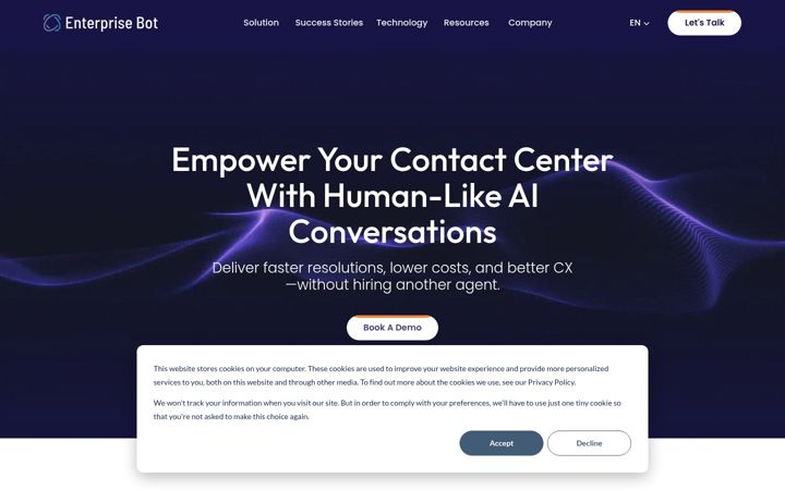 Screenshot of enterprisebot.co
