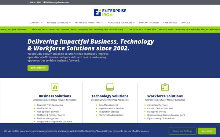 Screenshot of enterpriseiron.com