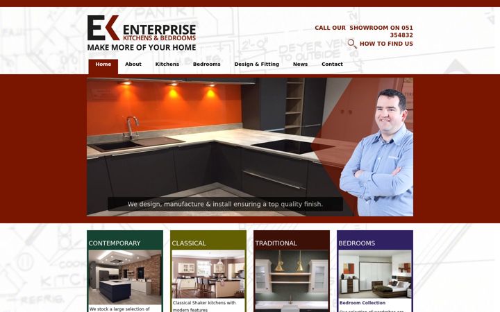 Screenshot of enterprisekitchens.ie
