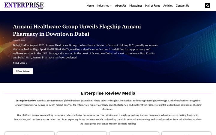 Screenshot of enterprisereview.com