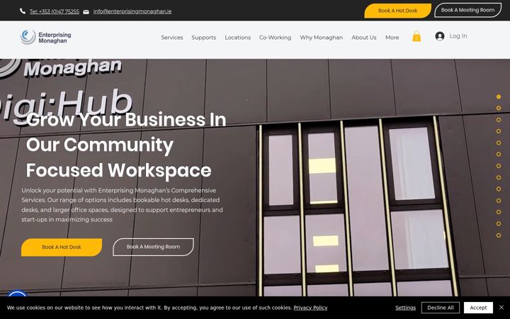 Screenshot von enterprisingmonaghan.ie