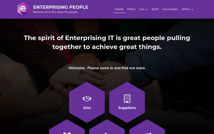 Screenshot of enterprisingpeople.co.uk