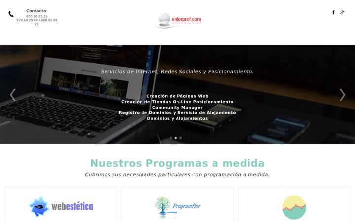 Screenshot of enterprof.com