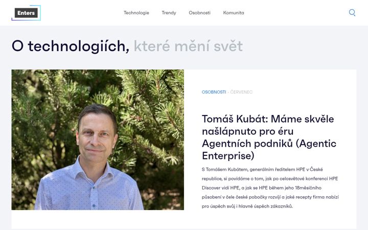 Screenshot of enters.cz