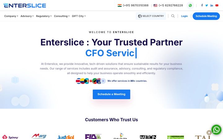 Screenshot of enterslice.com