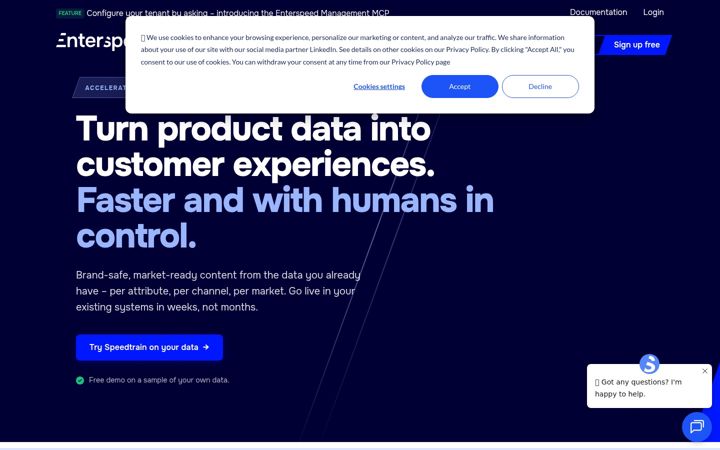 Screenshot of enterspeed.com