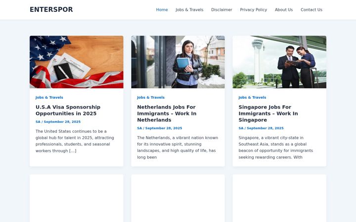 Screenshot of enterspor.com