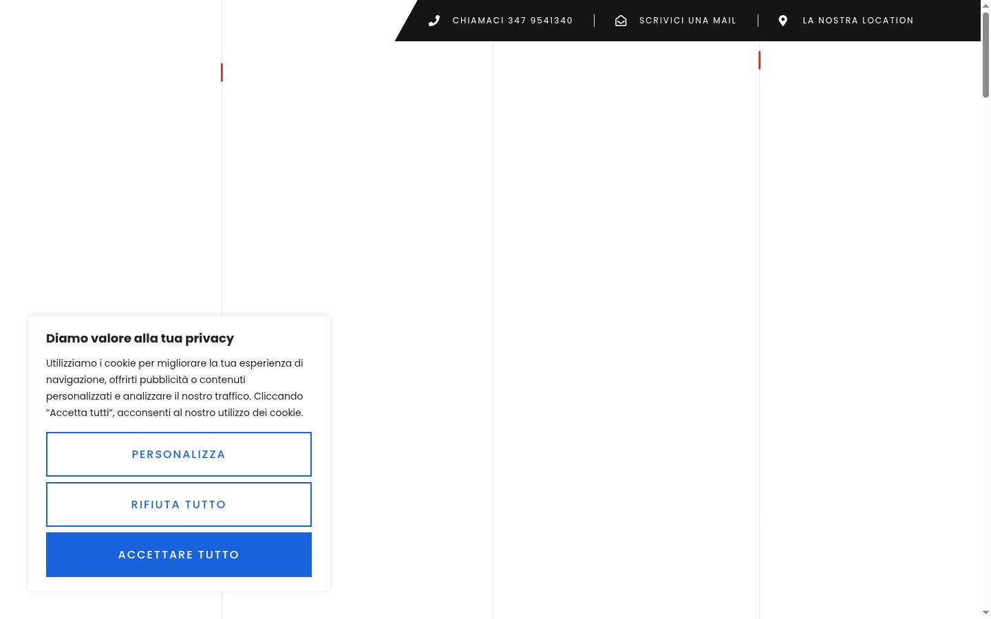 Screenshot του banner συγκατάθεσης που εμφανίστηκε πριν από οποιαδήποτε αλληλεπίδραση