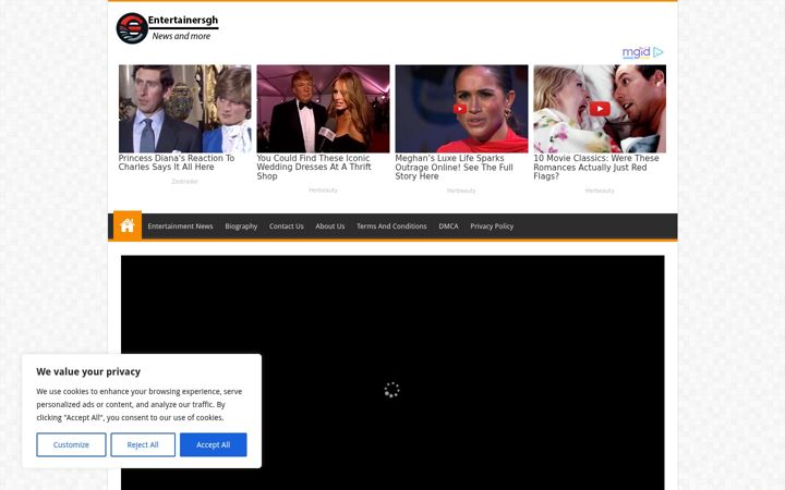 Screenshot of entertainersgh.com