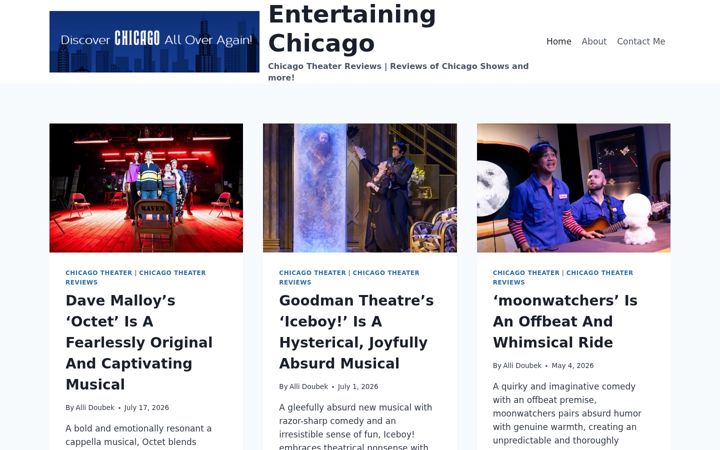 Screenshot of entertainingchicago.com