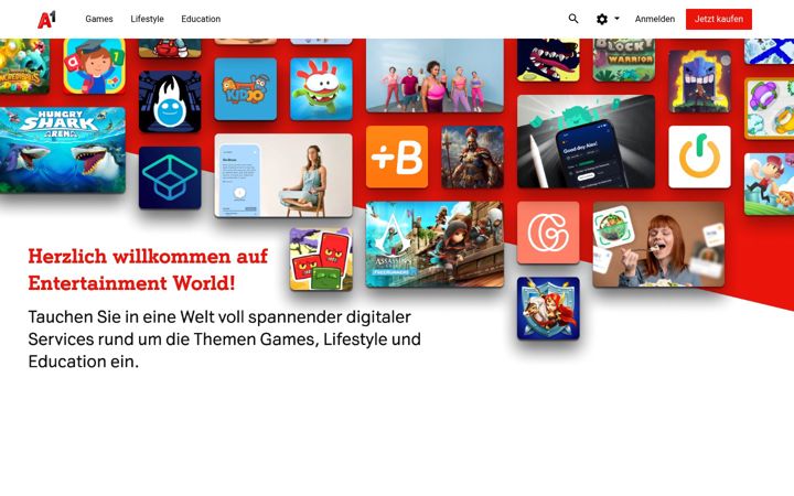 Screenshot von entertainment-world.at