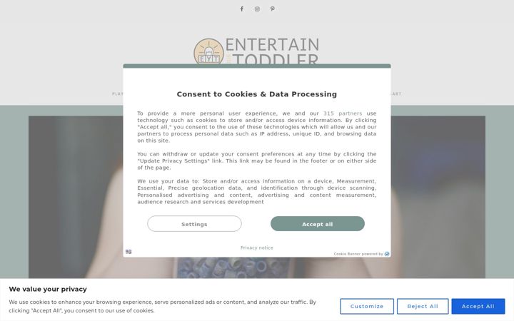 Screenshot of entertainyourtoddler.com