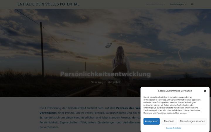 Screenshot of entfalte-dein-volles-potential.de