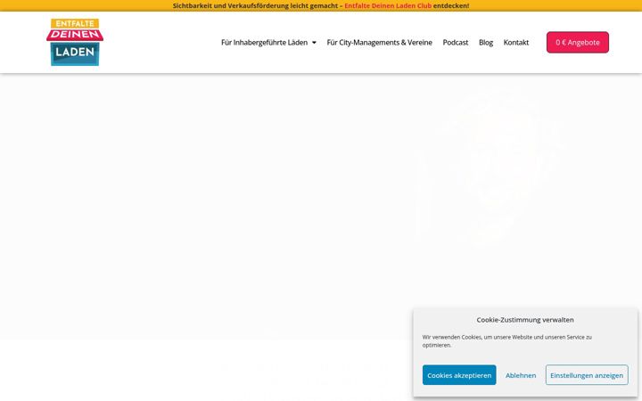 Screenshot of entfaltedeinenladen.de
